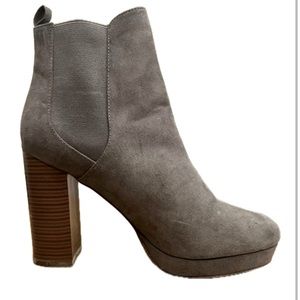 Grey Suede Winter Boots - Gently Used